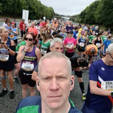 Ian (our Management Accountant) taking a selfie before setting off on the Great North Run 2021